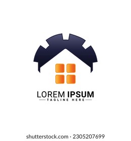 Diseño de ilustraciones vectoriales del logotipo del hogar