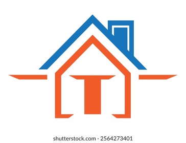 Home logo vector illustration on white background.