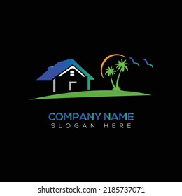 Home logo vector illustration template