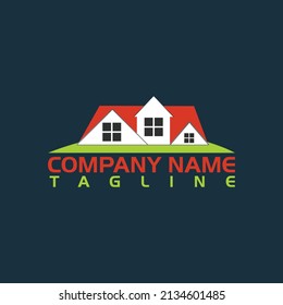 Ilustrador de vectores de logotipo residencial Eps.10