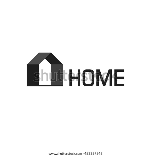 Home Logo Vector Isolated On White Stock Vector (Royalty Free) 453359548