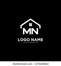home logo vector. letter M and N logo vector.