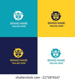 Logotipo del hogar con vector, logotipo inmobiliario