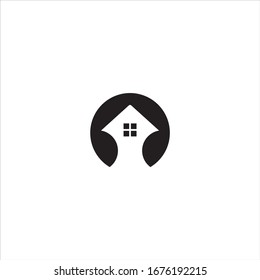 home logo vector template. house icon design stock