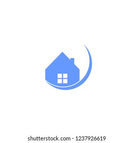 Home logo for your company in simple style