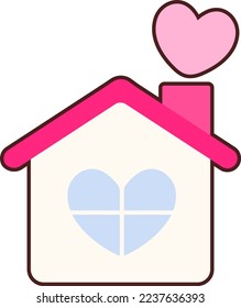 Estilo negro de la pegatina del corazón del amor en el hogar