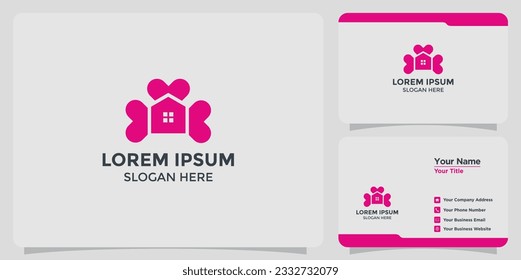 home and love logo design
