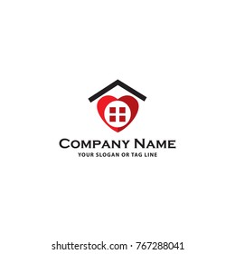 home love logo vector