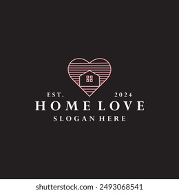 Ilustración del icono del Vector del logotipo del amor
