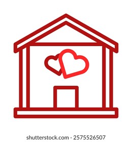 Home With Love Minimalist Icon Design