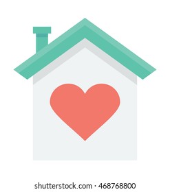 Home Love Vector Icon
