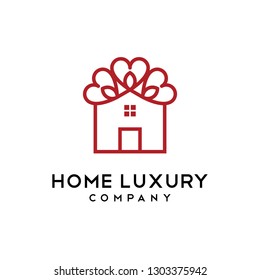home luxury creative logo