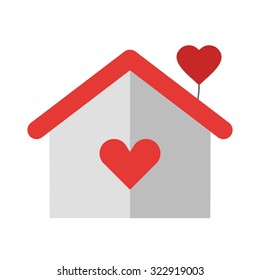 Home, luxury, decoration icon vector image. Can also be used for wedding. Suitable for use on web apps, mobile apps and print media.