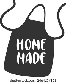 Home Made Apron Logo Vector Illustration