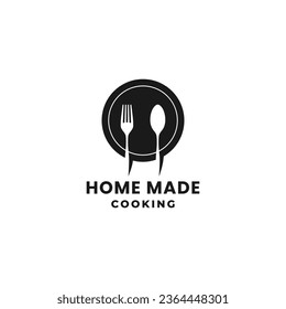 Logotipo de cocina casera o vector de logotipo de cocina casera aislado. Logotipo de cocina casera simple para productos alimenticios, diseño de impresión, logotipo de restaurante y más sobre cocina casera.