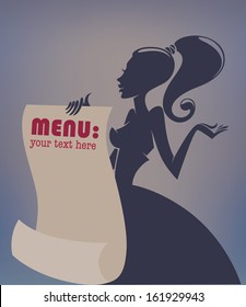 Home made cooking, vector commercial background for your menu
