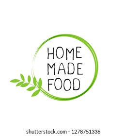 Home made food label and high quality product badges. Bio Organic product Pure healthy Eco food organic, bio and natural product icon. Emblems for cafe, packaging etc. Vector