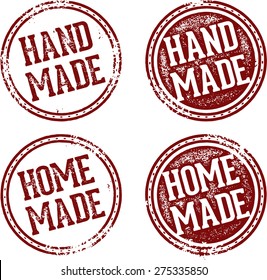 Home Made And Hand Made Product Stamps