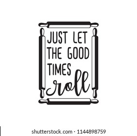 home made happiness factory fun cute baking quote printable vector design template
