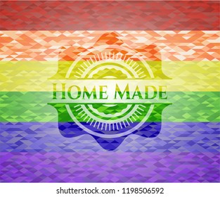 Home Made lgbt colors emblem 