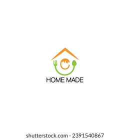 home made logo, c food logo vector