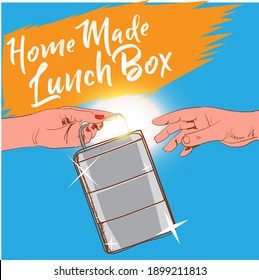 Hauseigene Lunchbox, Vektorgrafik