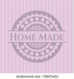 Home Made realistic pink emblem