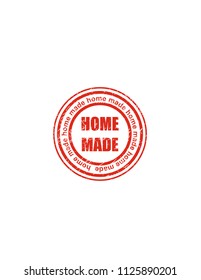 Home made red stamp