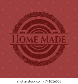 Home Made retro style red emblem