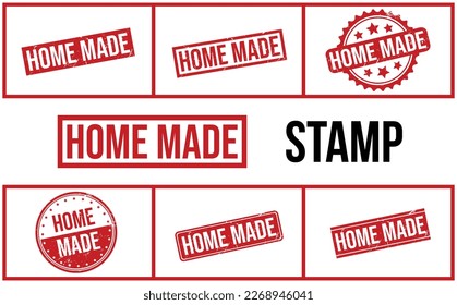 Home Made Rubber Stamp Set Vector