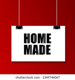 Home made sign.