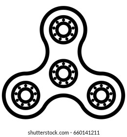 Home made spinner out  bearings, vector toy a means of helping people with autism,