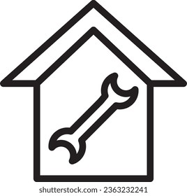 Home Maintenance Icon: "Depicting a collection of tools and equipment used for DIY home repairs and maintenance tasks, facilitating the upkeep and care of residential properties."