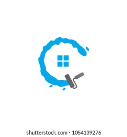 Home maintenance logo design template