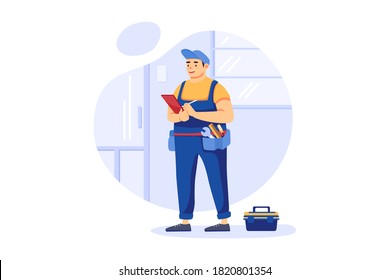 Home Maintenance Service Vector Illustration concept.