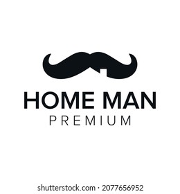 home man logo icon vector template