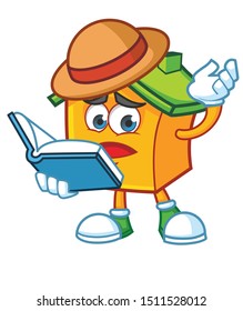 home mascot character design vector