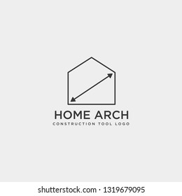 home MEASURING, MEASUREMENT logo template vector illustration icon element isolated