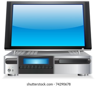 Ordenador personal de medios caseros con pantalla plana LCD