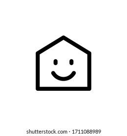 Home Menu User Interface Outline Icon Logo Vector Illustration
