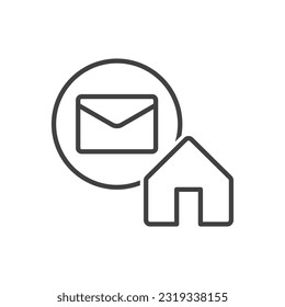 Home Message Icon Sign Symbol