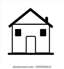 Home minimal icon vector illustration.