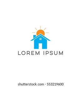 home morning logo vector