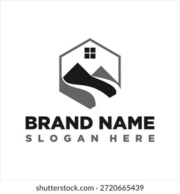 Home Plantilla de Vector de elemento de diseño de logotipo de montaña