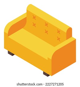 Home move sofa icon isometric vector. Delivery storage. House pack