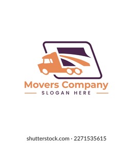 home movers logo in vector