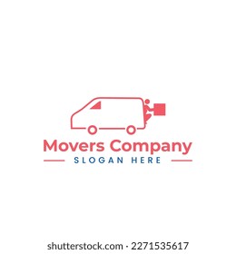 home movers logo in vector