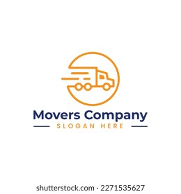 home movers logo in vector