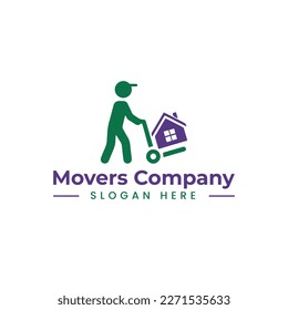 home movers logo in vector