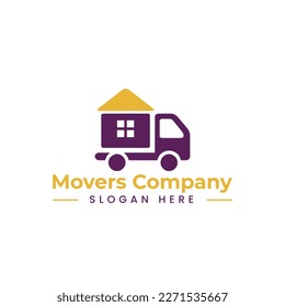 home movers logo in vector